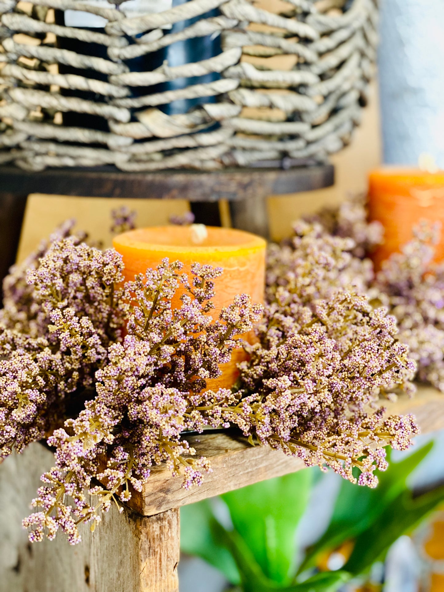 SUPER DEAL!! Bursting Astilbe Candle Ring | Lush | 10" |