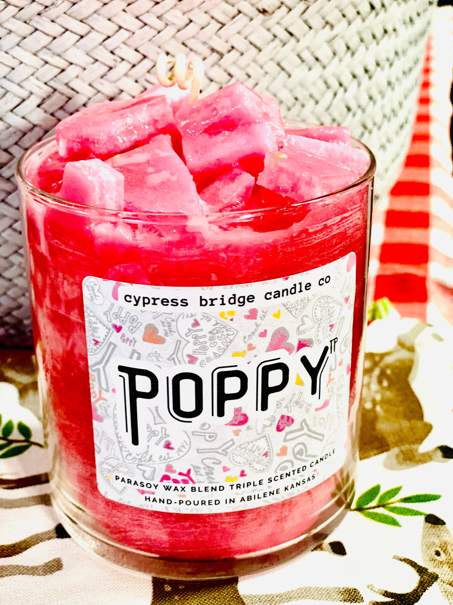 POPPY™ by Coach™ 17+oz Chippy Top Jar Candle