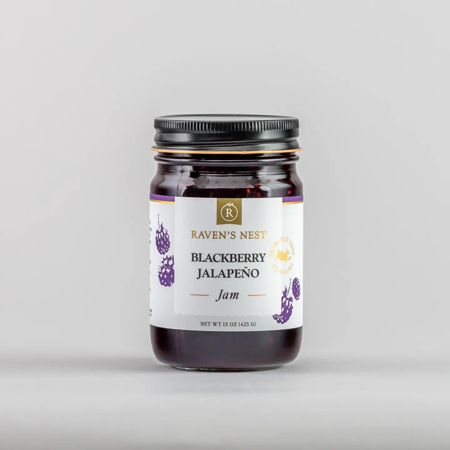 Raven's Nest Blackberry Jalapeno Jam (15 oz)