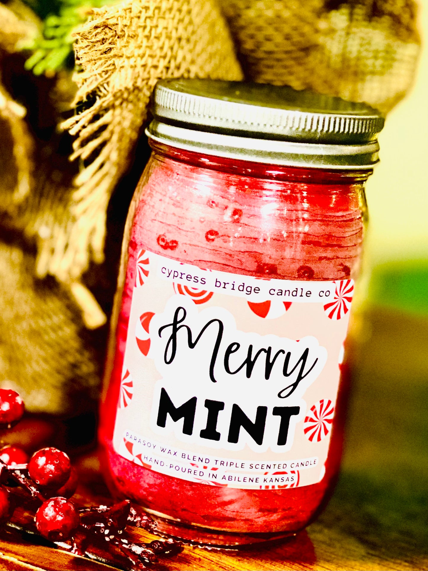 MERRY-MINT Jar Candles