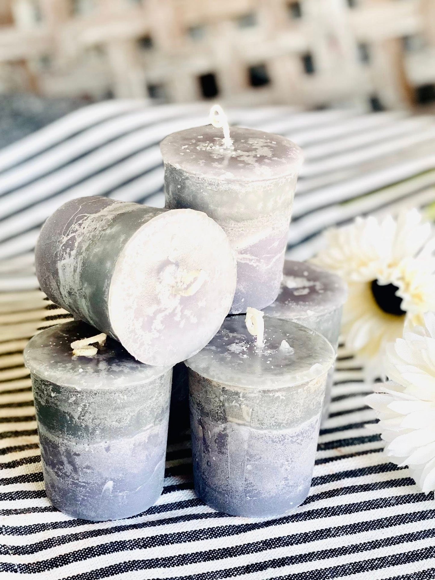 KANSAS WIND Votive Candles - Set (6) or bakers dozen (13)