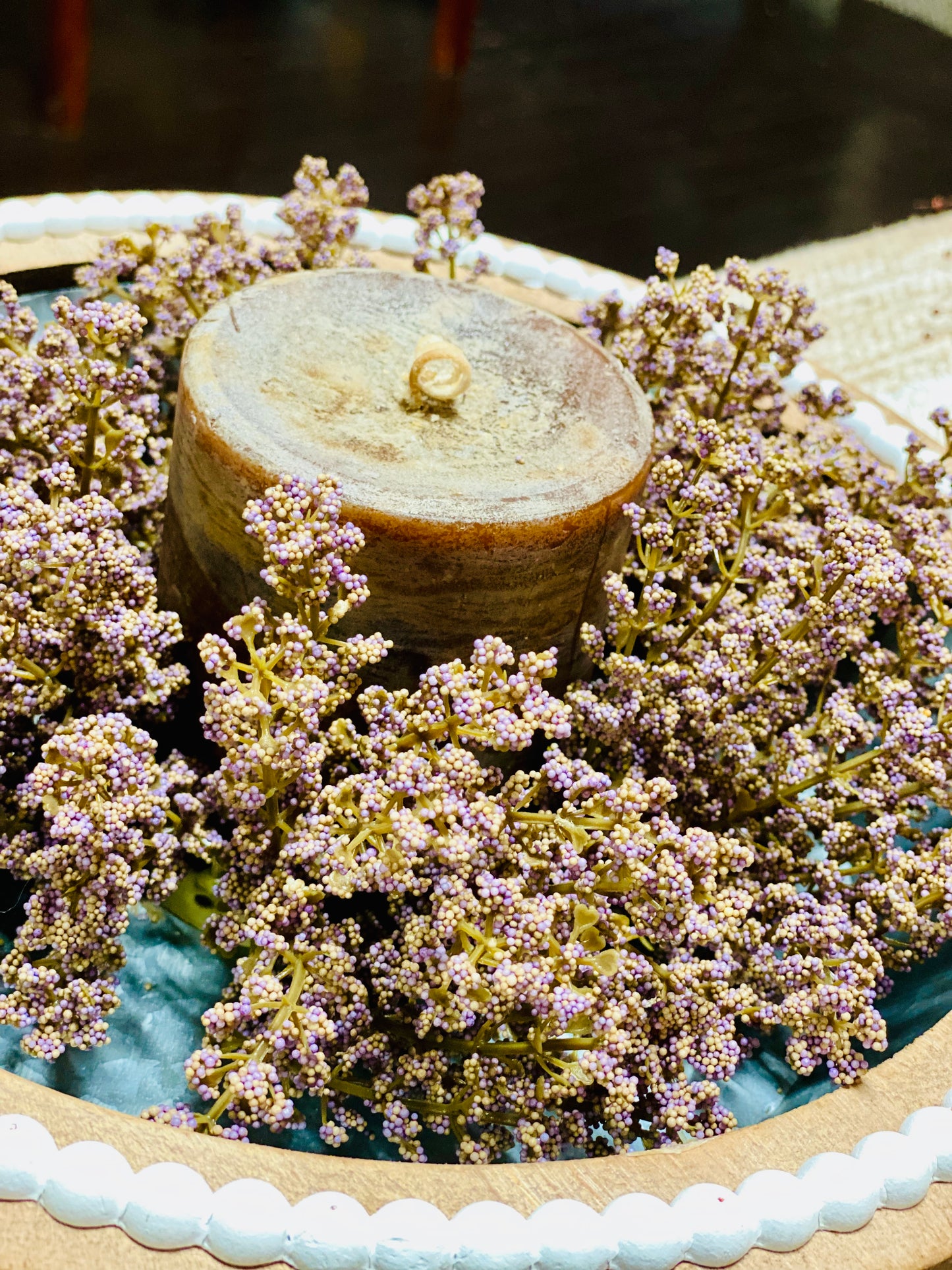 SUPER DEAL!! Bursting Astilbe Candle Ring | Lush | 10" |