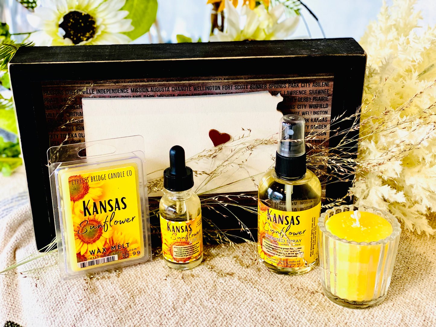 the KANSAS SUNFLOWER GIFT COMBO