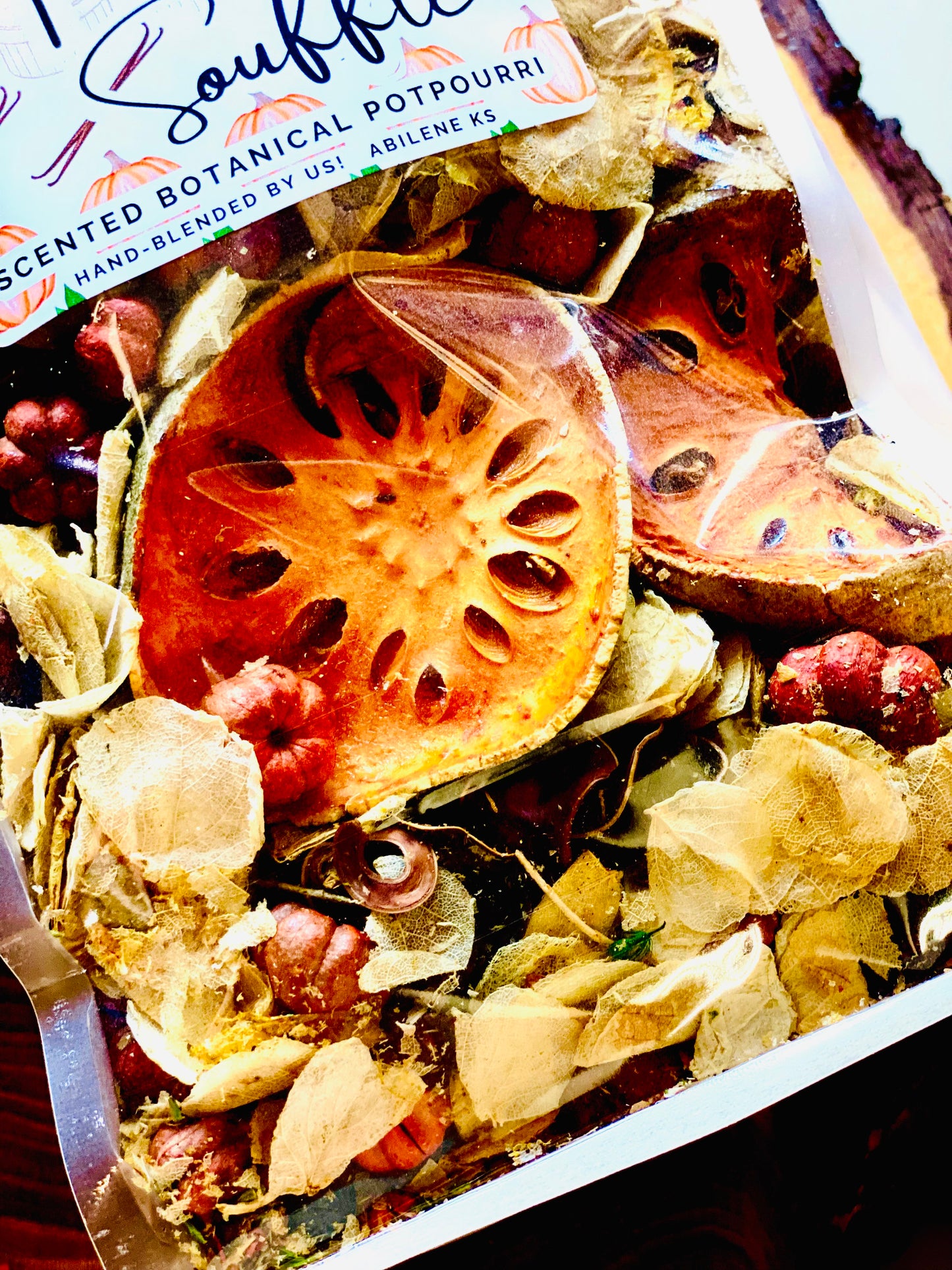 PUMPKIN SOUFFLE hand blended POTPOURRI + Matching Spray Refresher