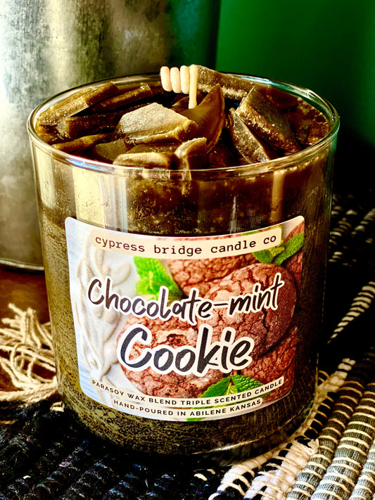 CHOCOLATE MINT COOKIE |  19+oz Chippy Top Jar Candle