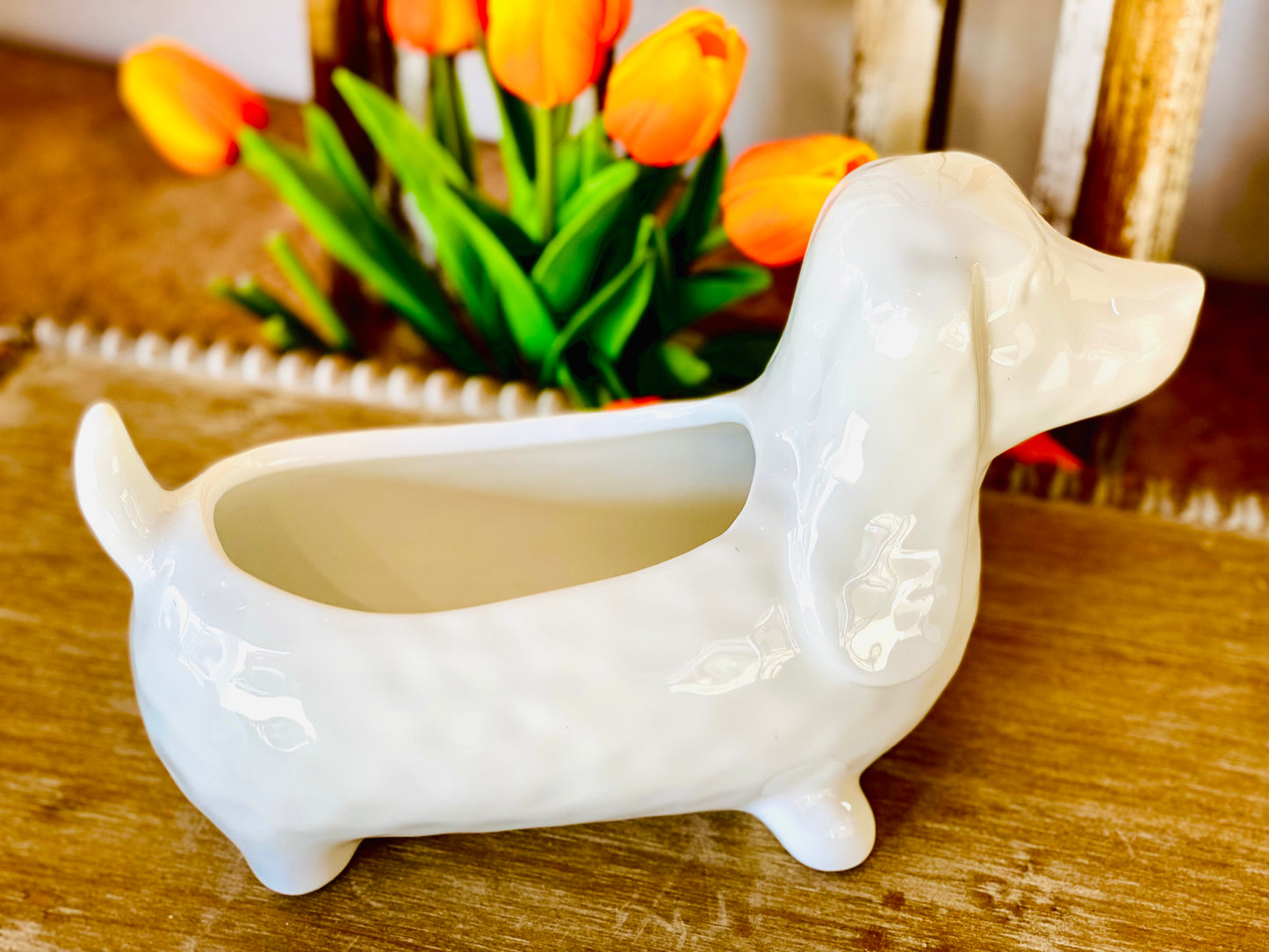 TEENIE WEANIE DOG POT | 9.5"