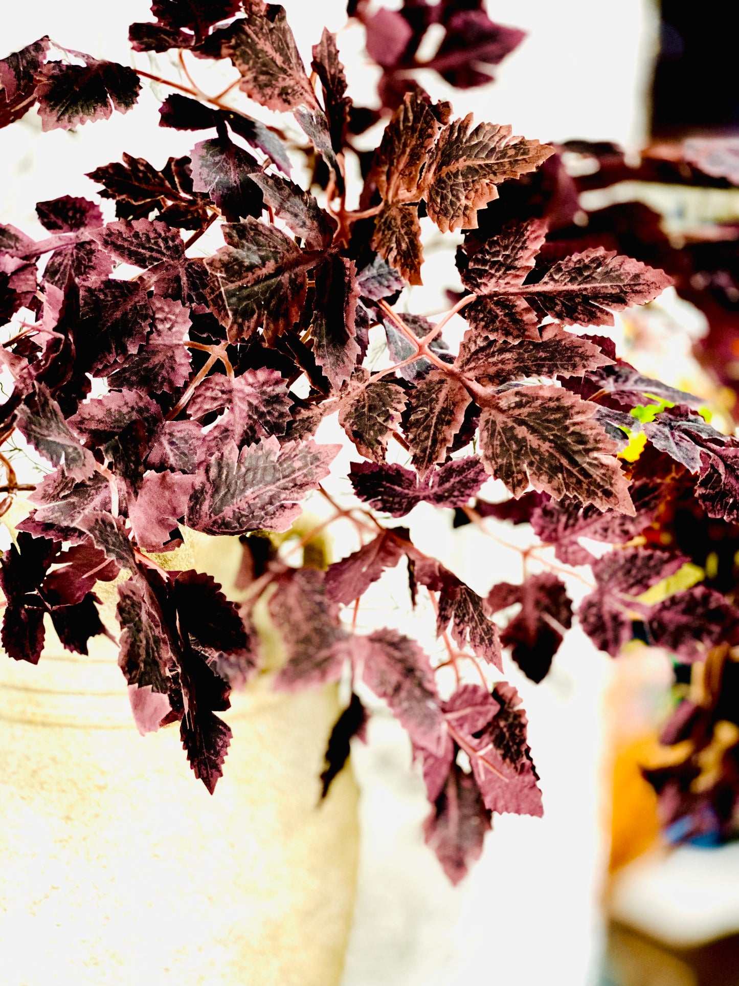 BURGUNDY LEAF BRANCH | 36"