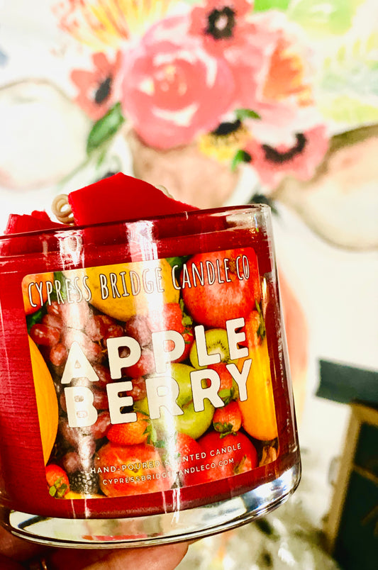 APPLE BERRY | 19+oz Chippy Top Jar Candle