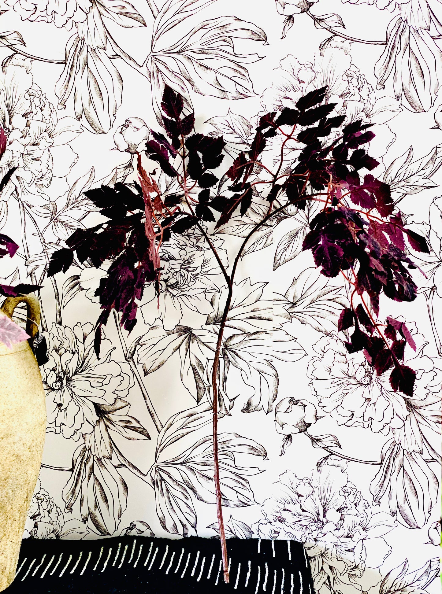 BURGUNDY LEAF BRANCH | 36"