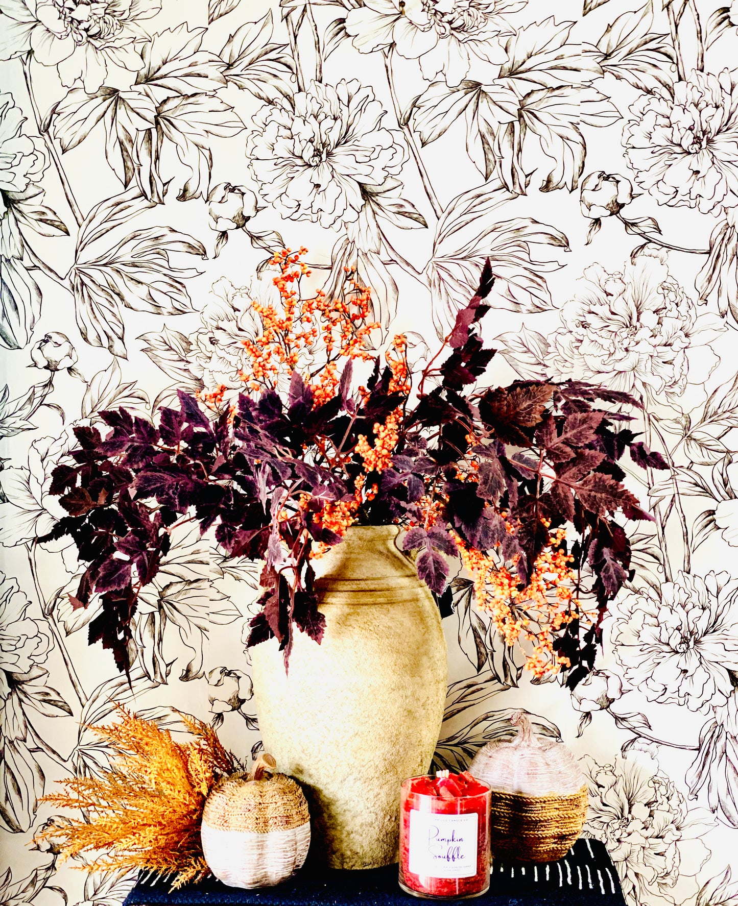 BURGUNDY LEAF BRANCH | 36"