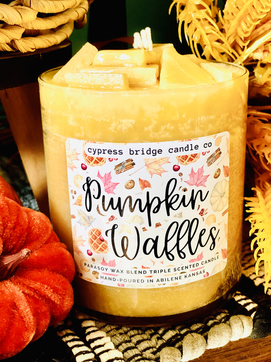 PUMPKIN WAFFLES | 19+oz Chippy Top Jar Candle