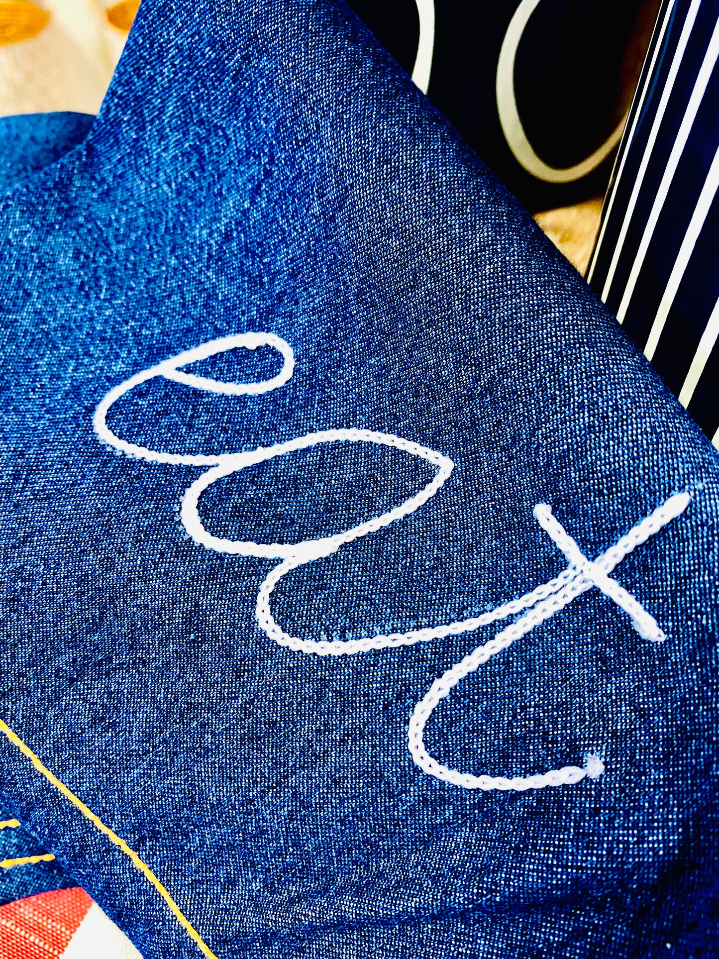 EAT - DENIM DECOR MAT