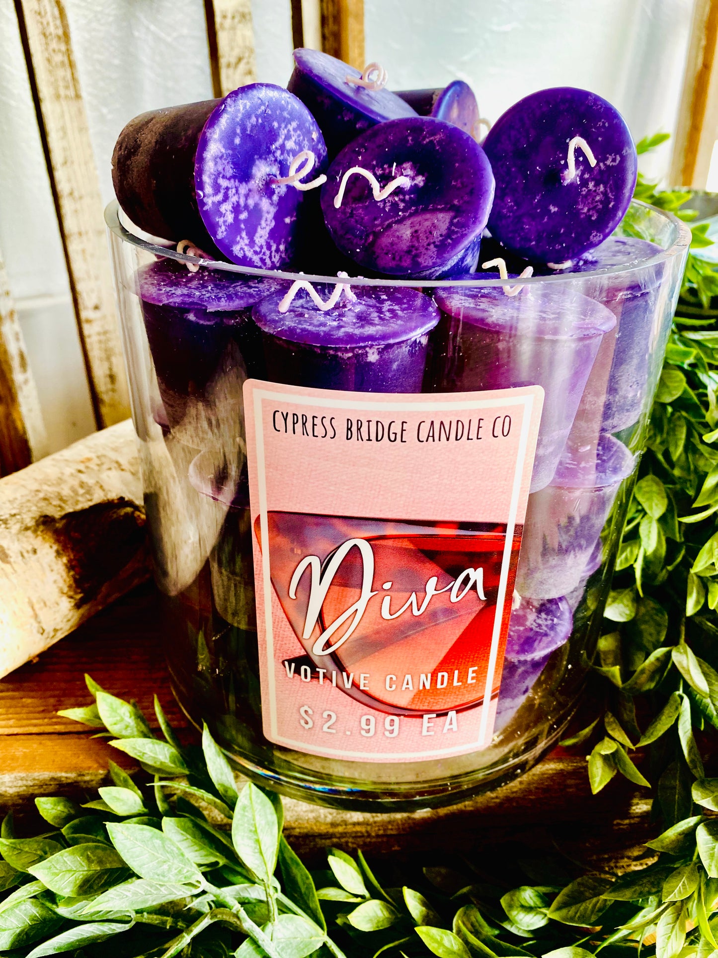 DIVA™ Votive Candles - Set (6) or bakers dozen (13)