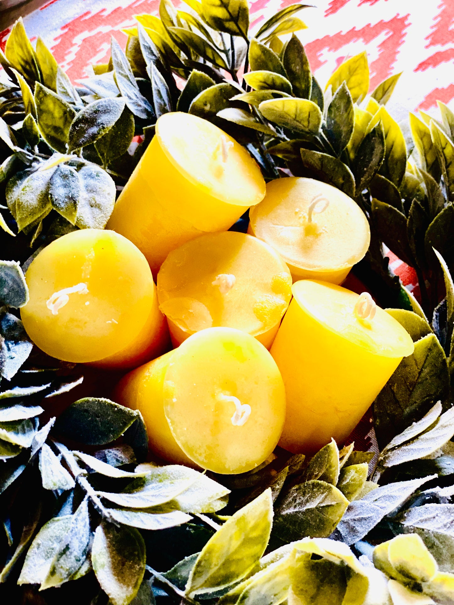 LEMON BISCOTTI Votive Candles - Set (6) or bakers dozen (13)