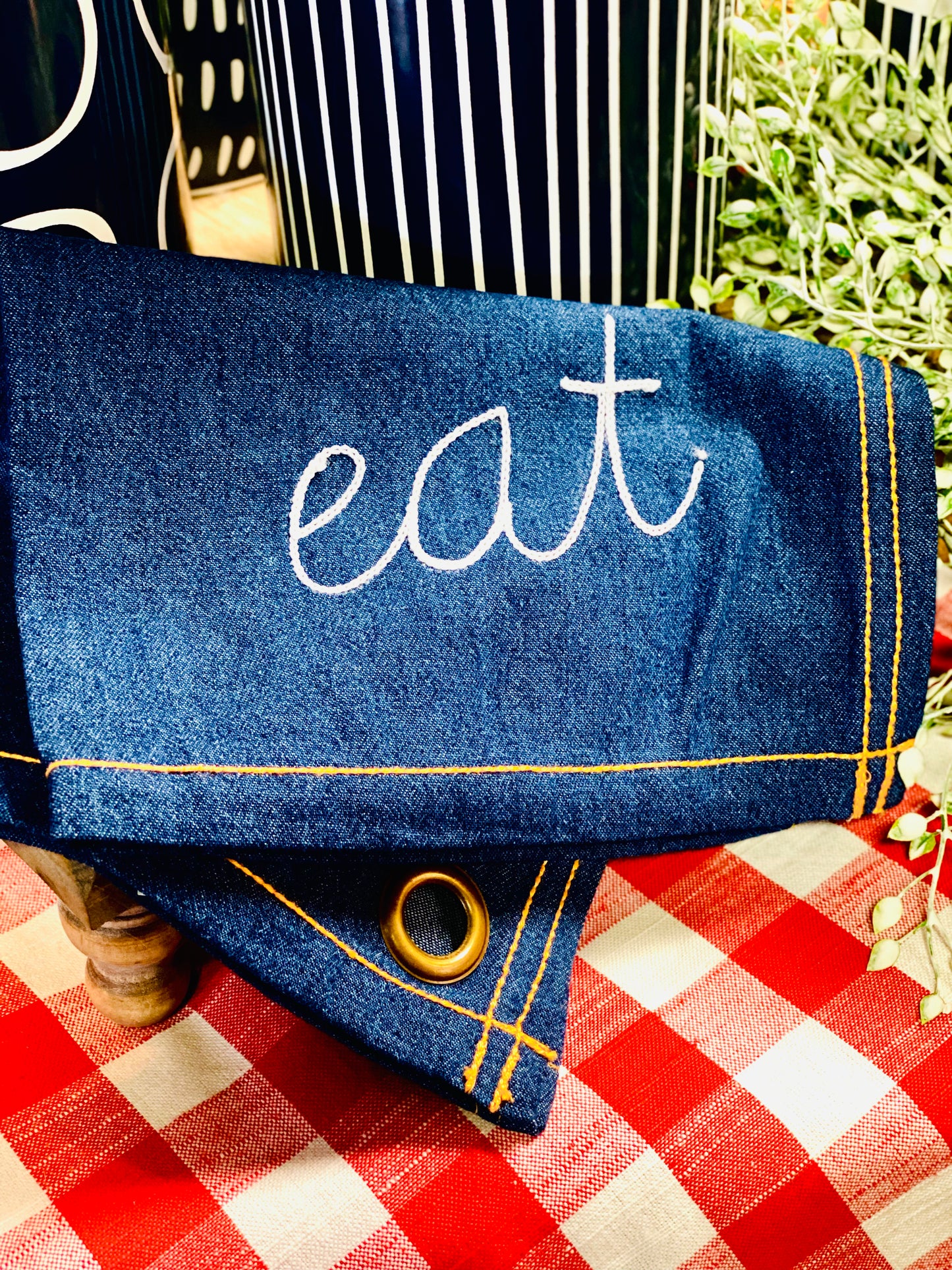 EAT - DENIM DECOR MAT