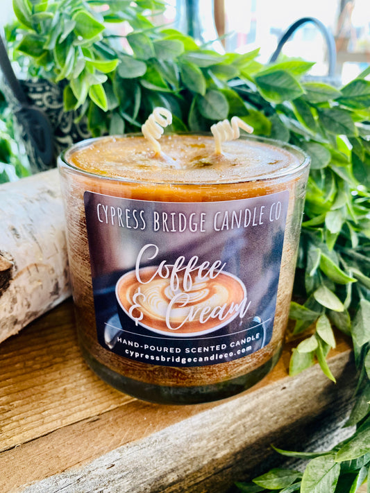 COFFEE & CREAM | 19+oz Chippy Top Jar Candle