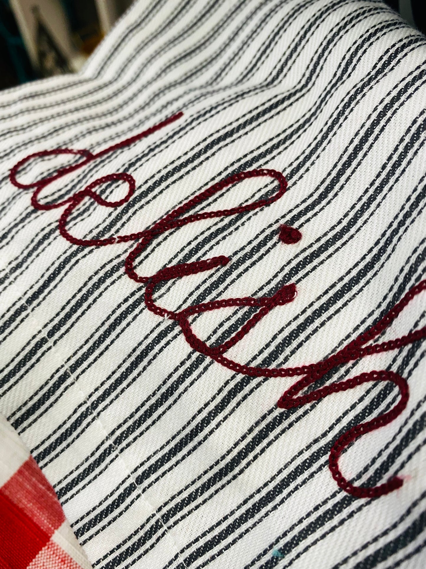 DELISH - DENIM STRIPED DECOR MAT