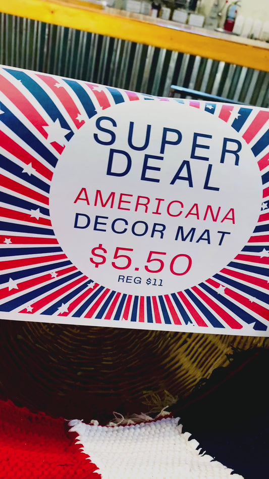 SUPER DEAL! Patriotic Chindi Placemat