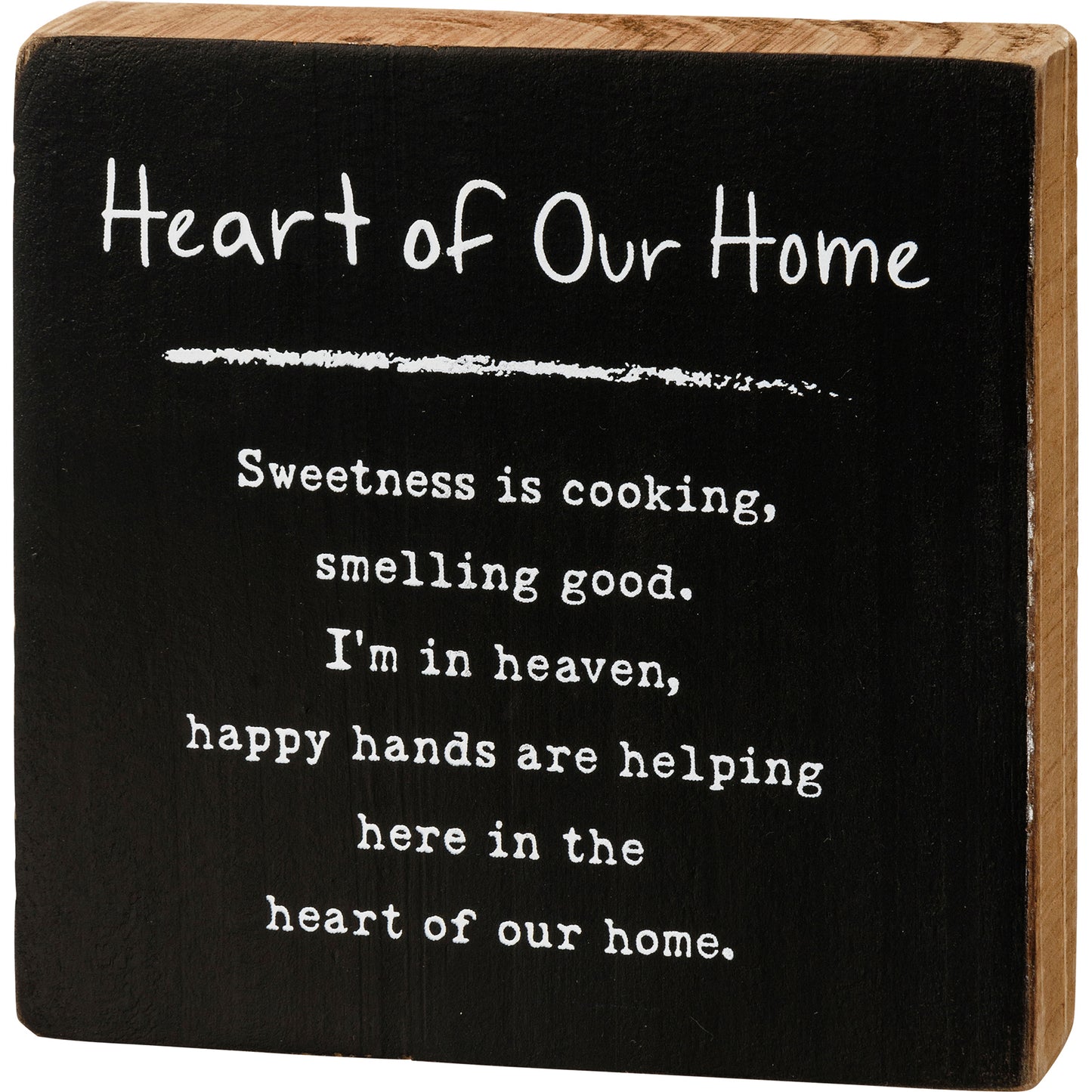 Block Sign - Heart Of Our Home