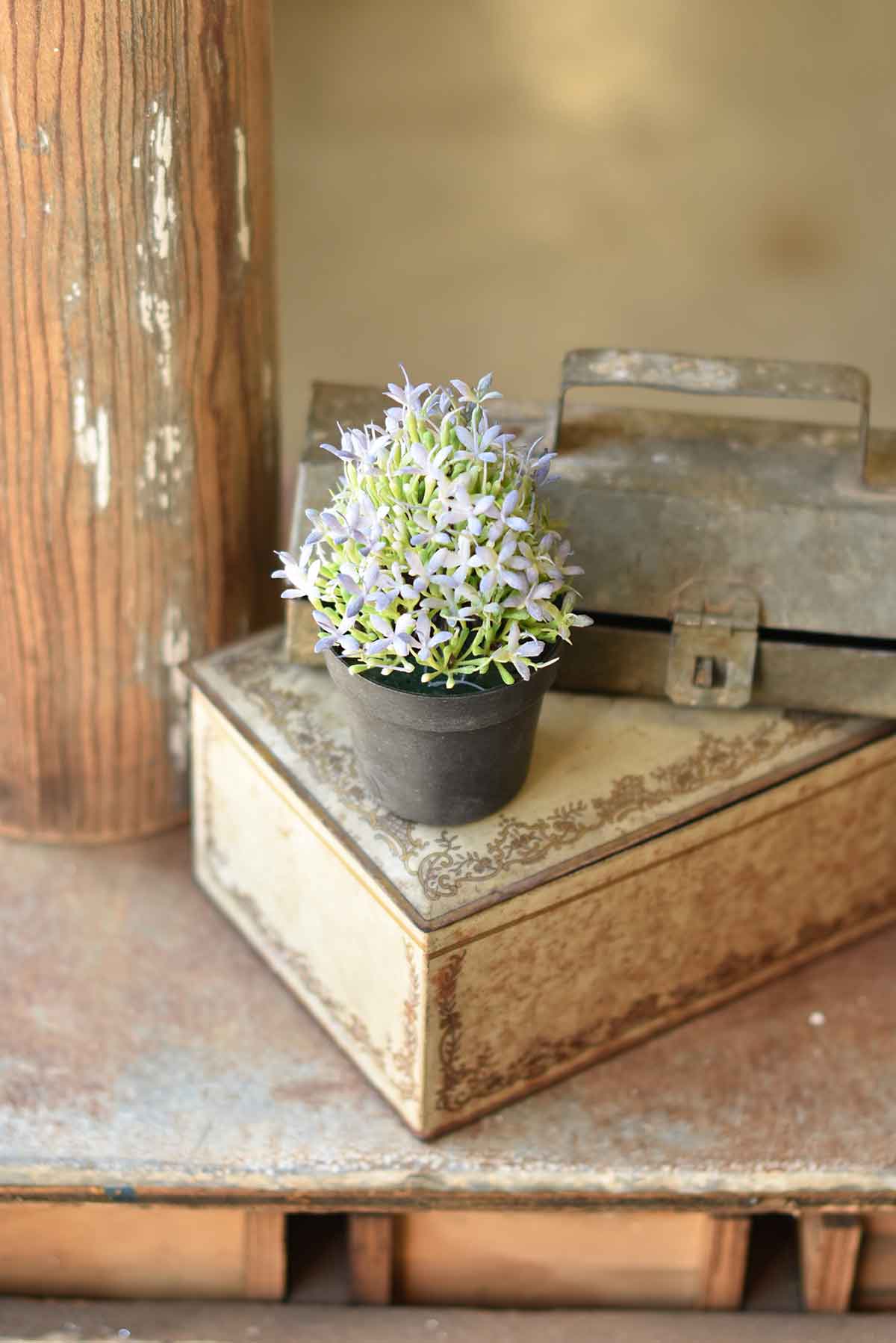 Meadow Glade Pot | Blue/Purple | 5.75"