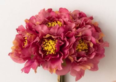 PLUMP OPULENT PEONY BOUQUET - 3 ASSORT COLORS