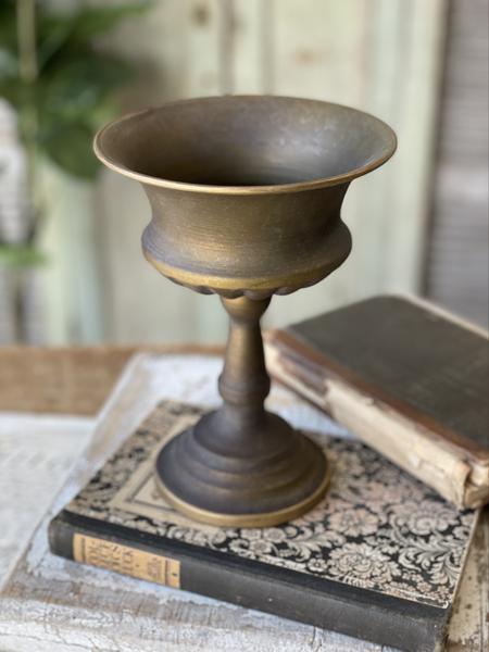 Henriette Urn | Antique Brass | 8"