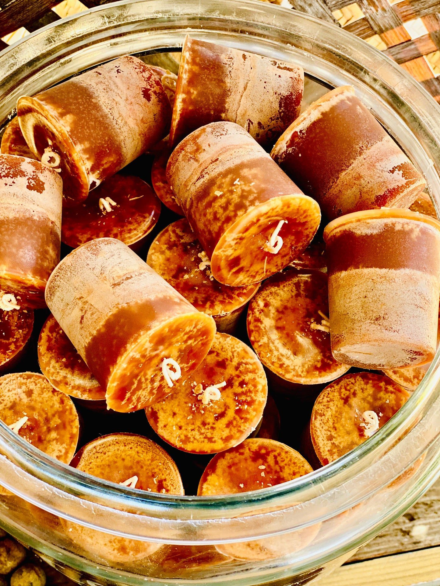 COFFEE & CREAM Votive Candles - Set (6) or bakers dozen (13)