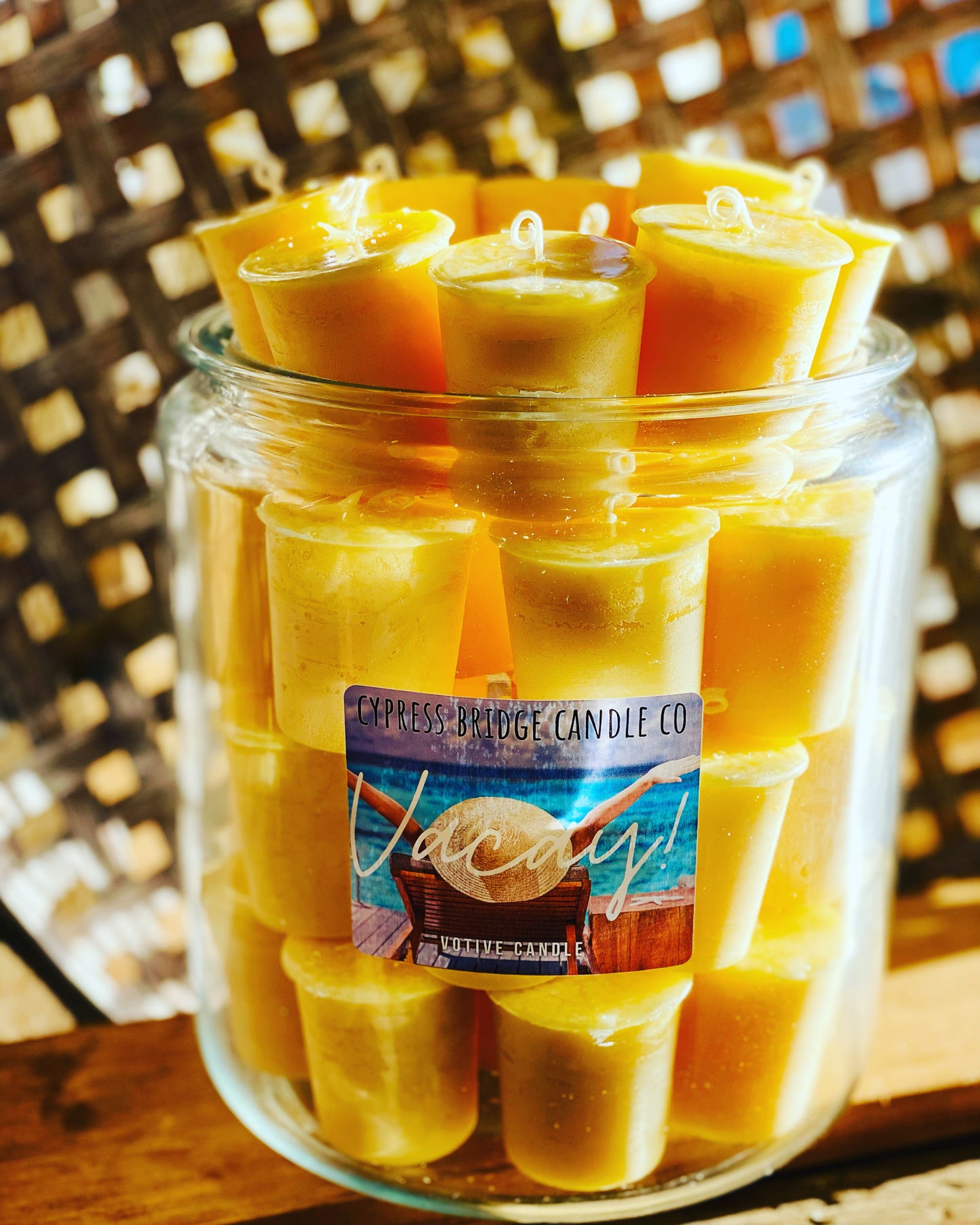 VACAY Votive Candles - Set (6) or bakers dozen (13)