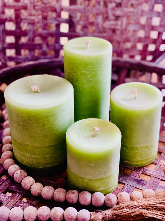 BE DELICIOUS (tp) (scented) Pillar Candles -  5 SIZES