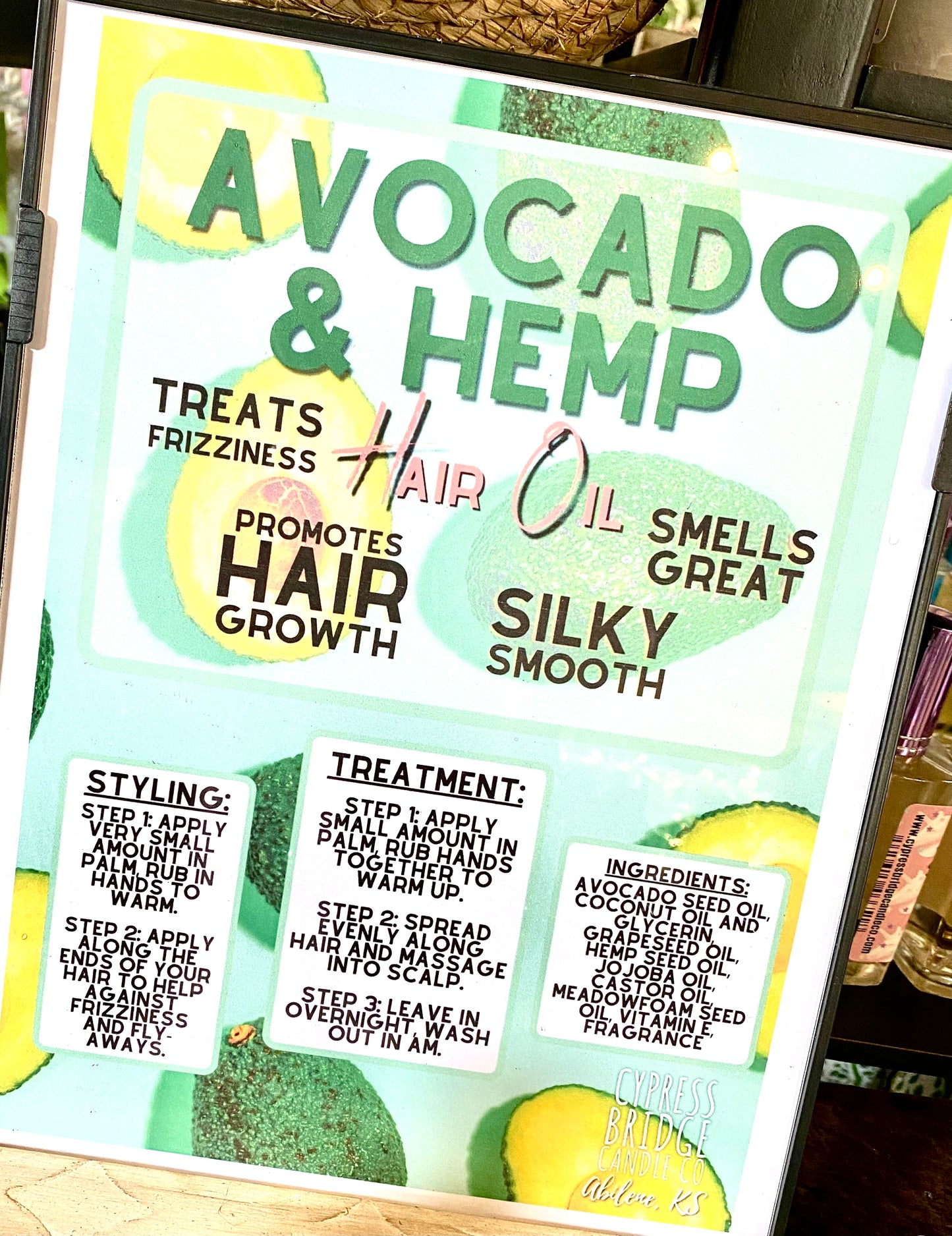 AVOCADO & HEMP HAIR OIL