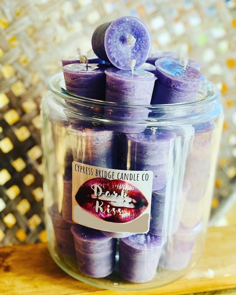 Dark Kiss (tp) Votive Candles - Set (6) or bakers dozen (13)
