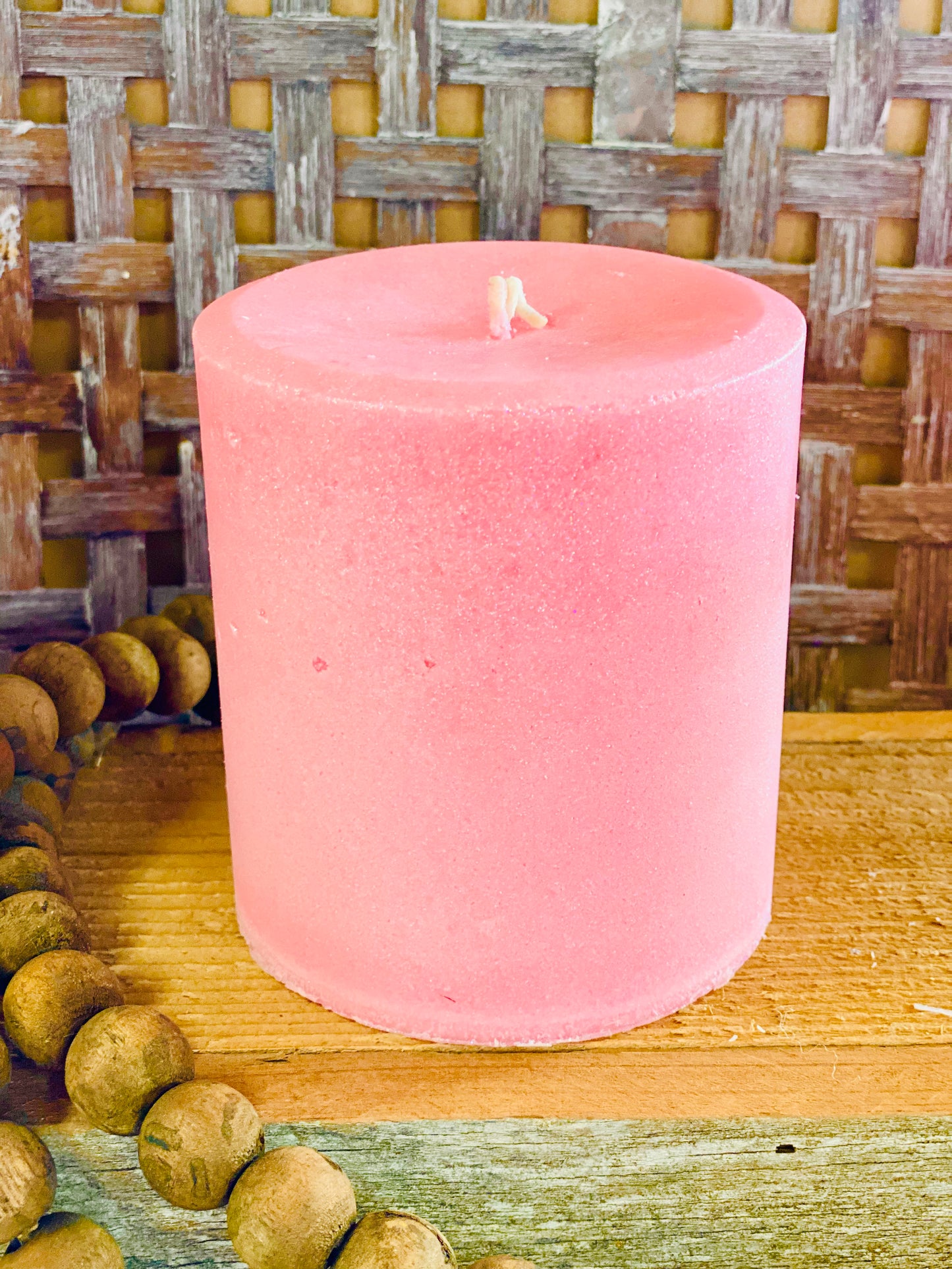 Pillar Candles - LIGHT PINK COLOR