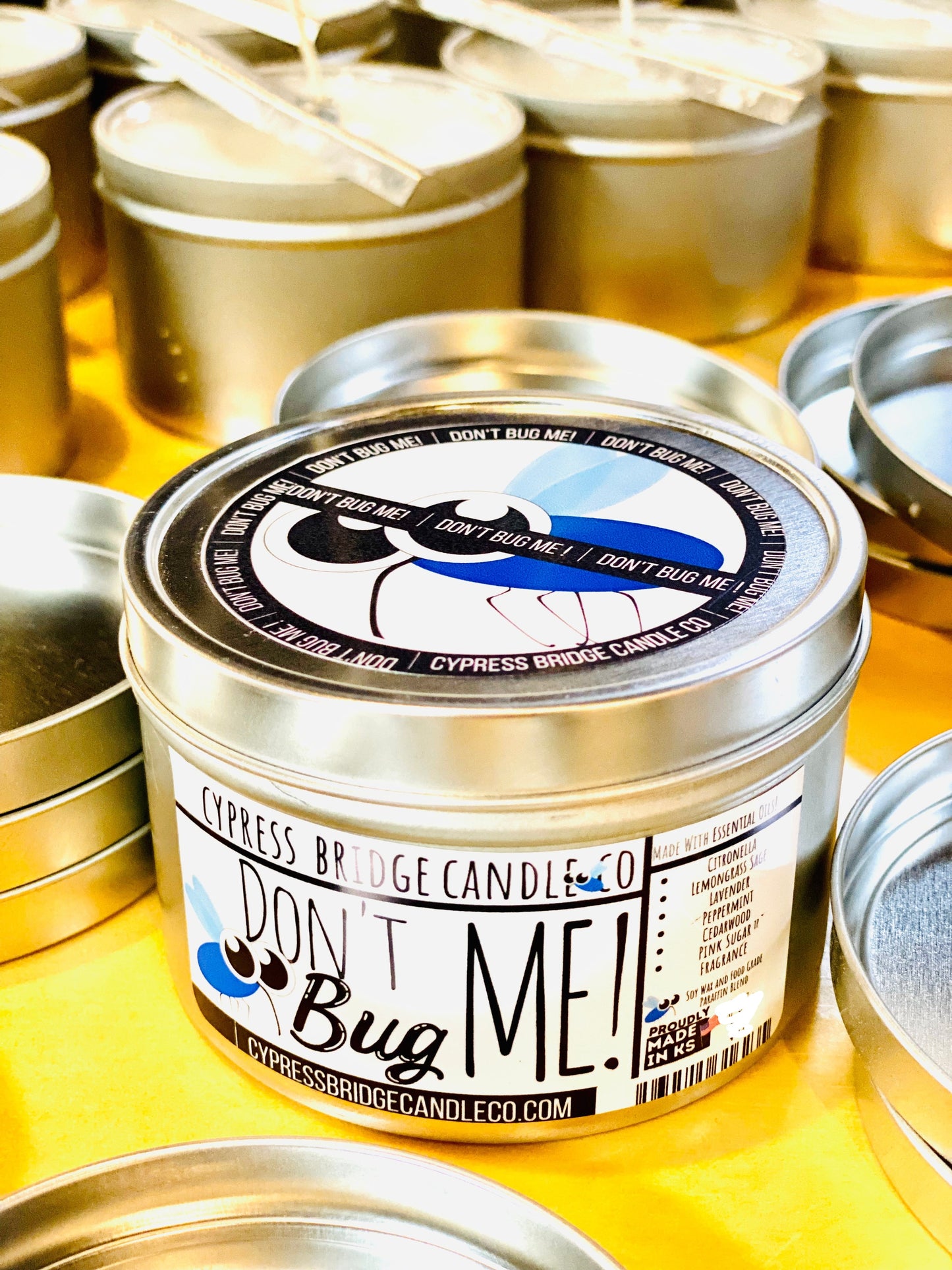 DON’T BUG ME! 3oz+ Outdoor Candle Tin