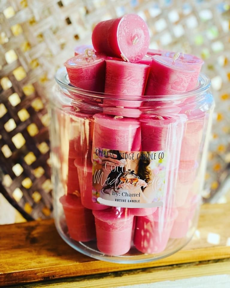 Coco Mademoiselle (tp) Votive Candles - Set (6) or bakers dozen (13)