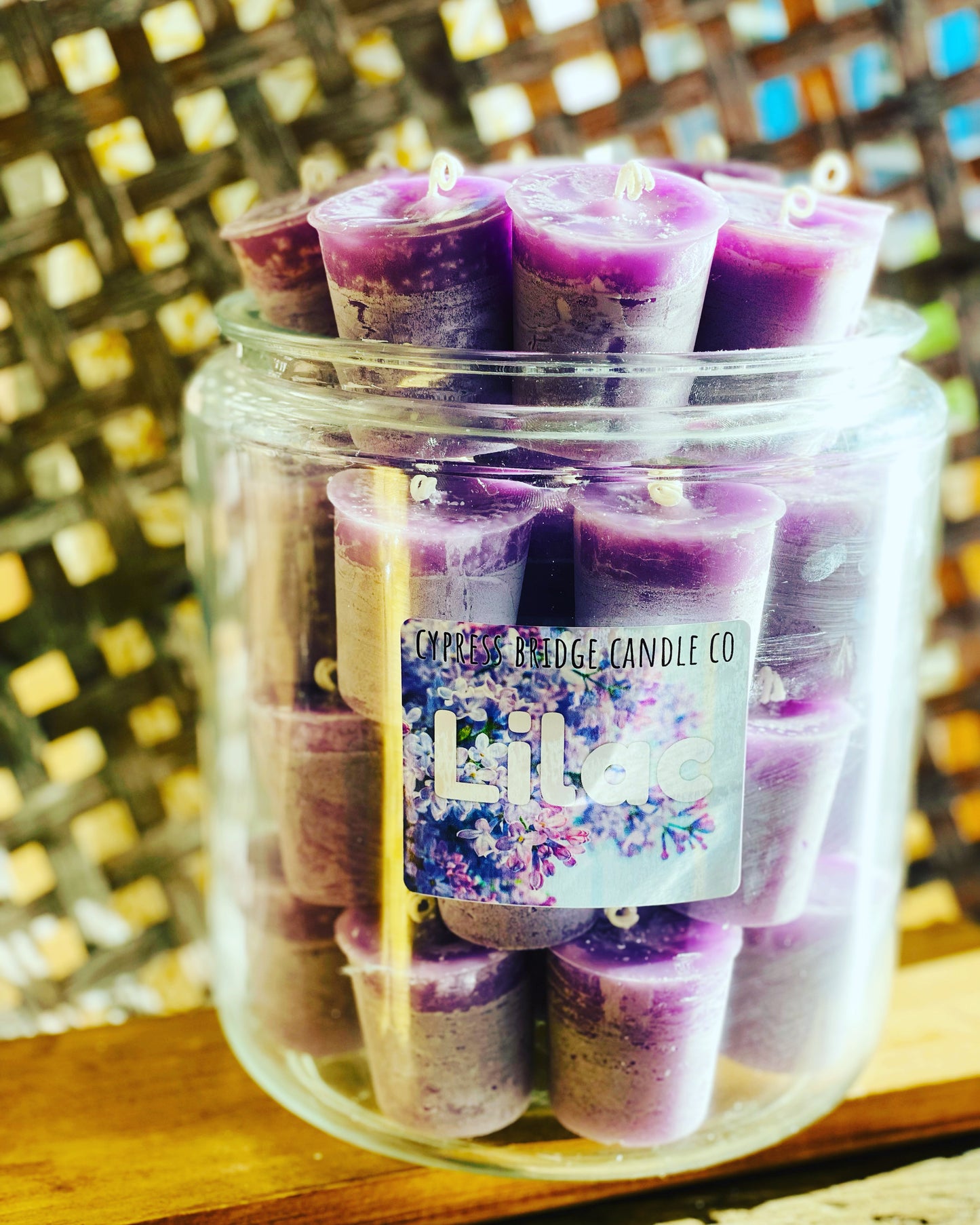 LILAC Votive Candles - Set (6) or bakers dozen (13)