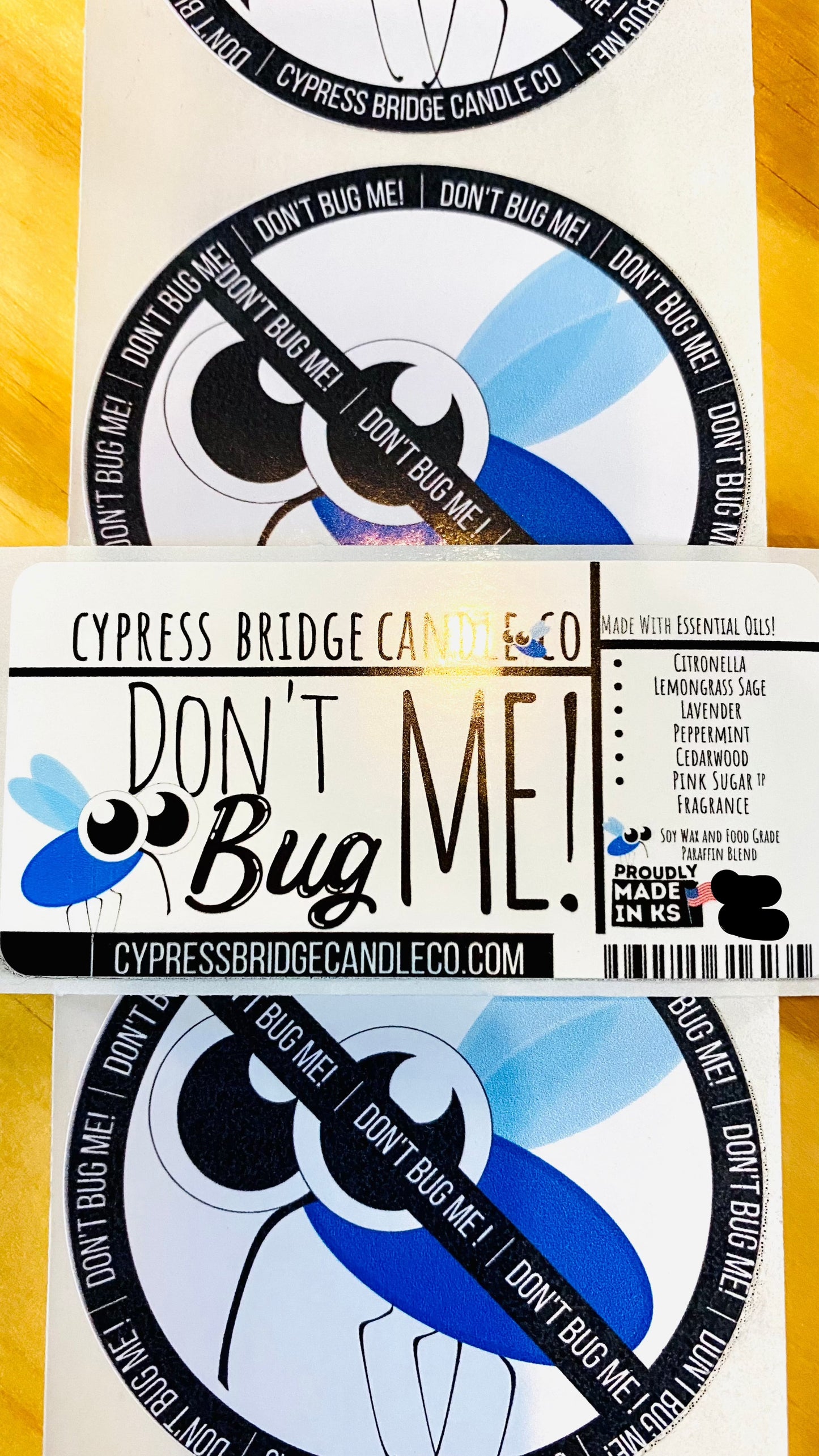 DON’T BUG ME! 3oz+ Outdoor Candle Tin