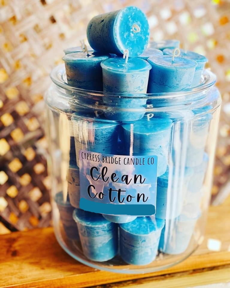 Clean Cotton (tp) Votive Candles - Set (6) or bakers dozen (13)