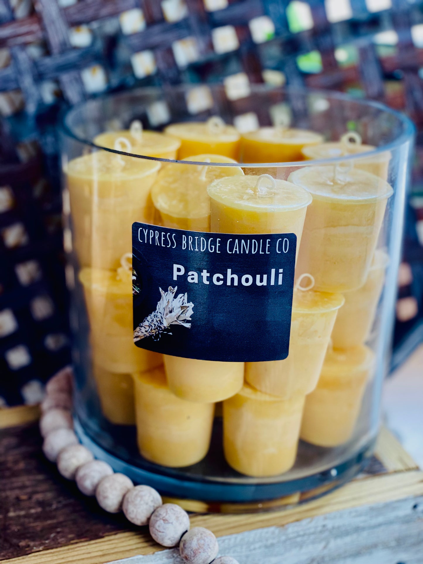 PATCHOULI  Votive Candles - Set (6) or bakers dozen (13)