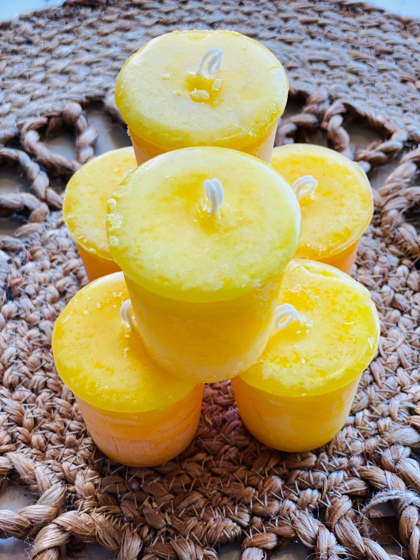 FALLING LEAVES Votive Candles - Set (6) or bakers dozen (13)