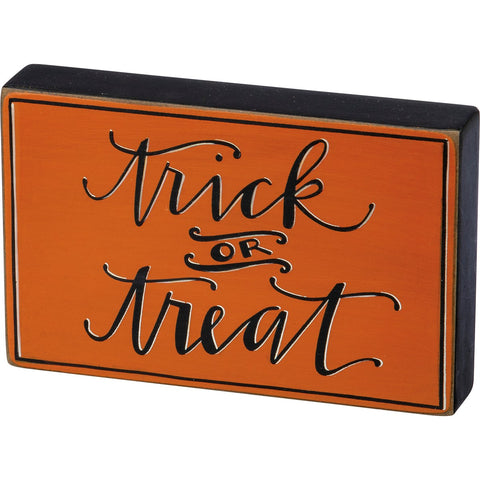 TRICK OR TREAT SITTER SIGN