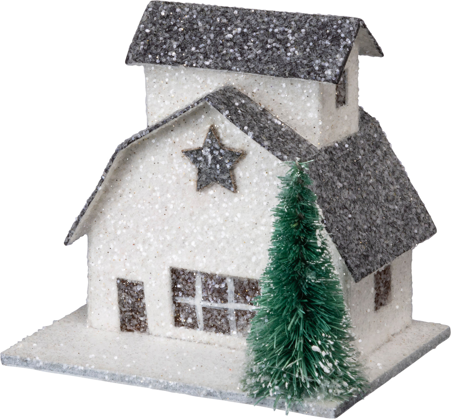 Glitter Snow Barns Sitter Set / 9