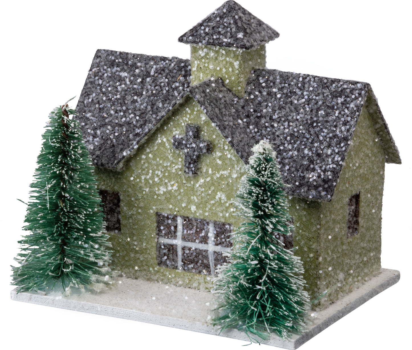 Glitter Snow Barns Sitter Set / 9