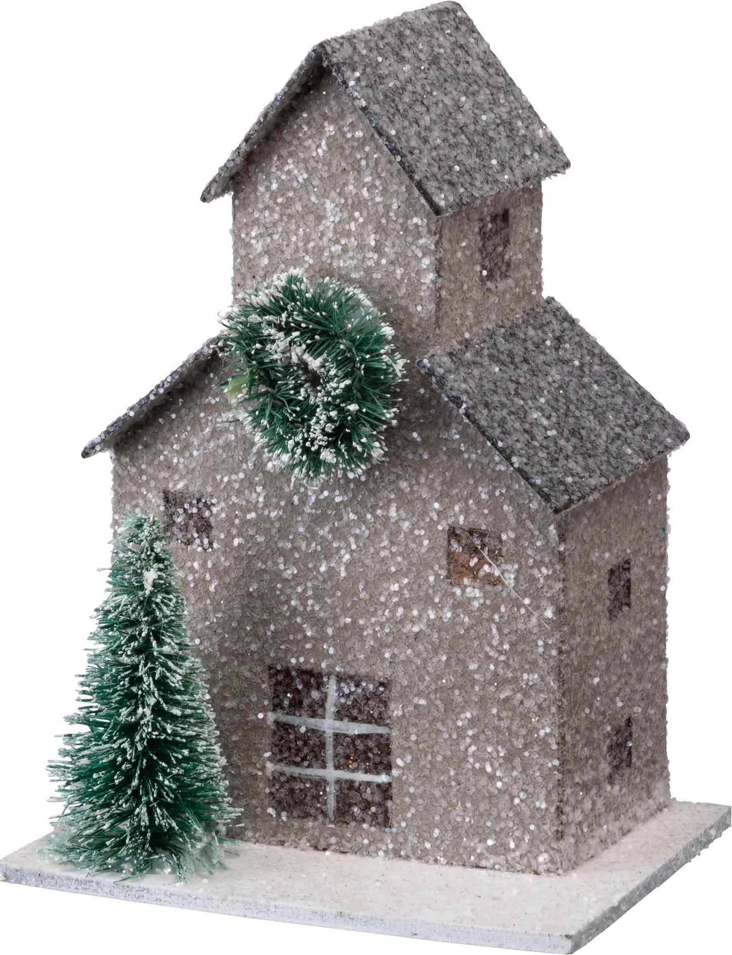 Glitter Snow Barns Sitter Set / 9