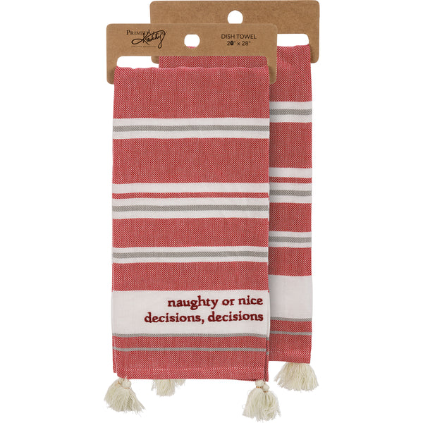 Naughty Or Nice Decisions Kitchen Towel