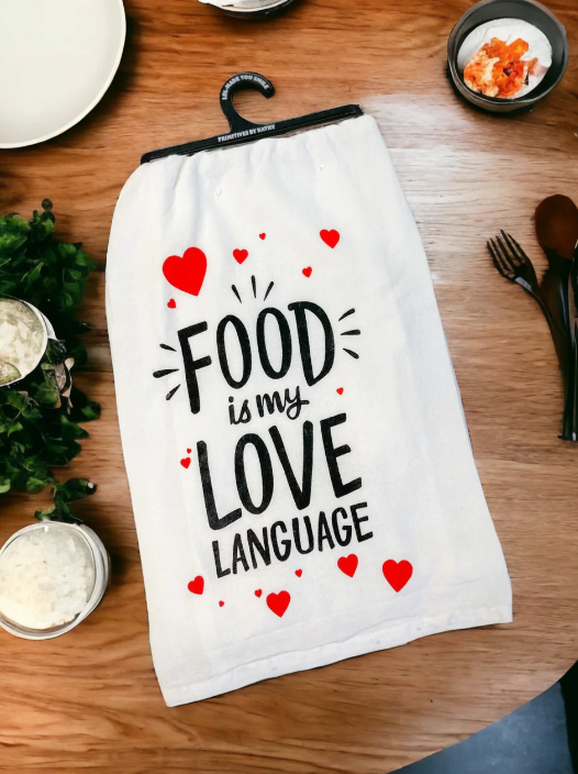 Hand Towel - FOOD IS MY LOVE LANGUAGE