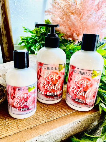 ROSE PETALS Scented All Natural Hand & Body Lotion