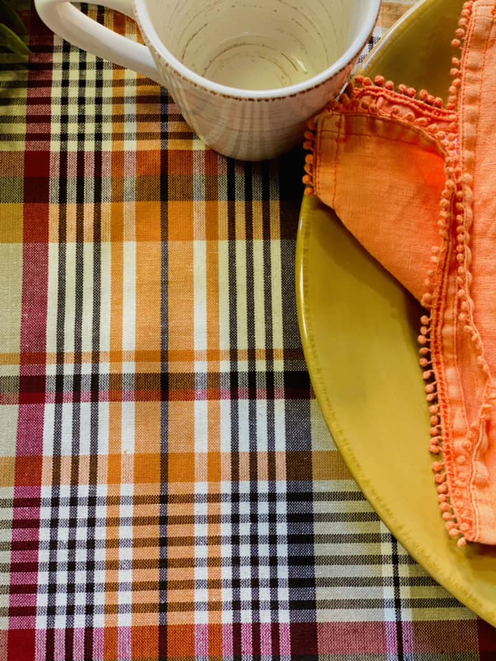 FALL VIBES PLAID PLACEMAT
