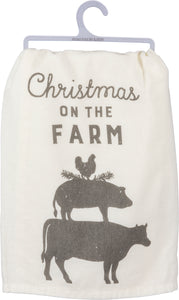CHRISTMAS ON THE FARM HAND TOWEL