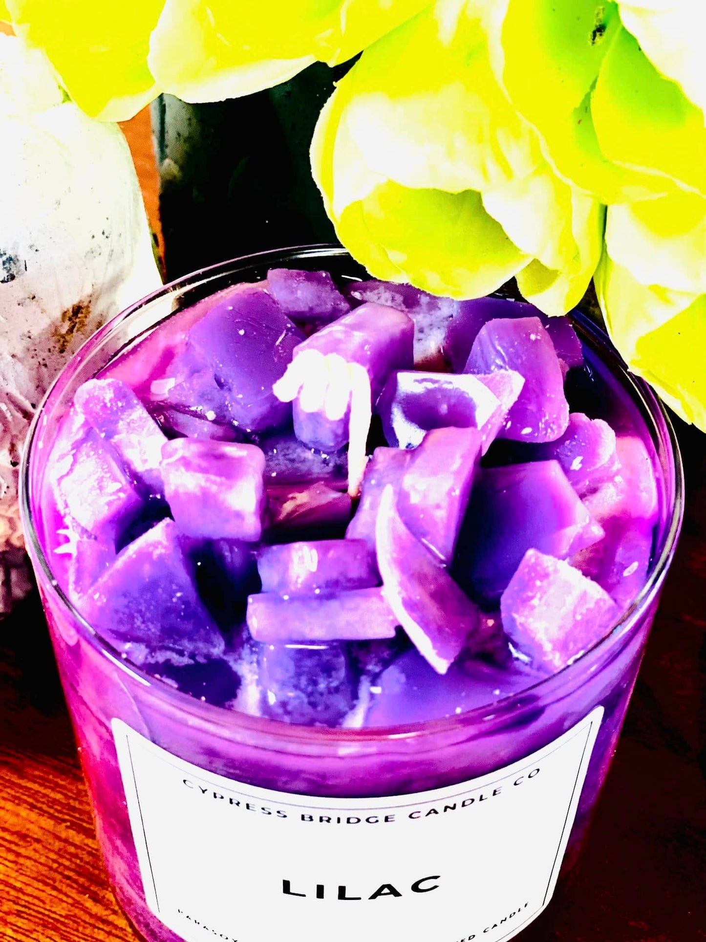 LILAC  17+oz Chippy Top Jar Candle