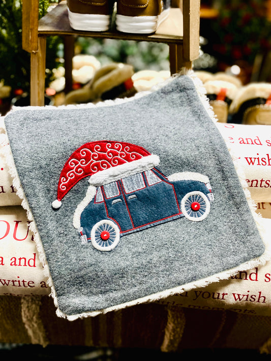 PHOEBE CHRISTMAS TRUCK PILLOW COVER